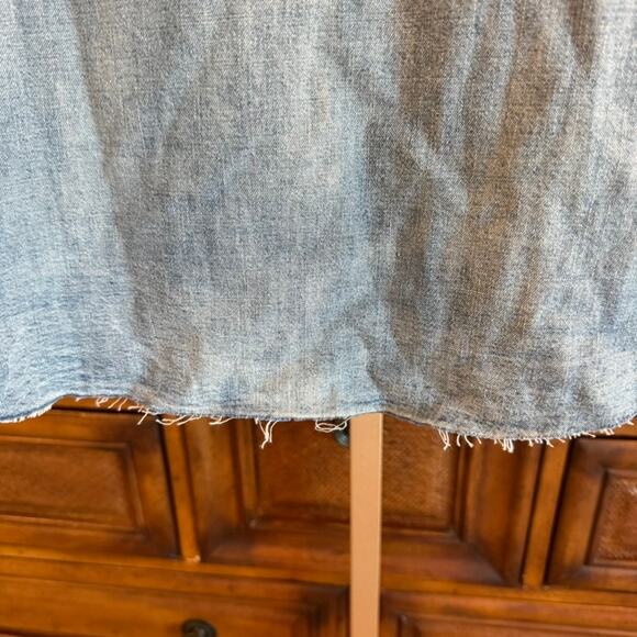 Hudson Boys Easton Denim Shirt Blue Haze Raw Hem XL NWT - Picture 6 of 7